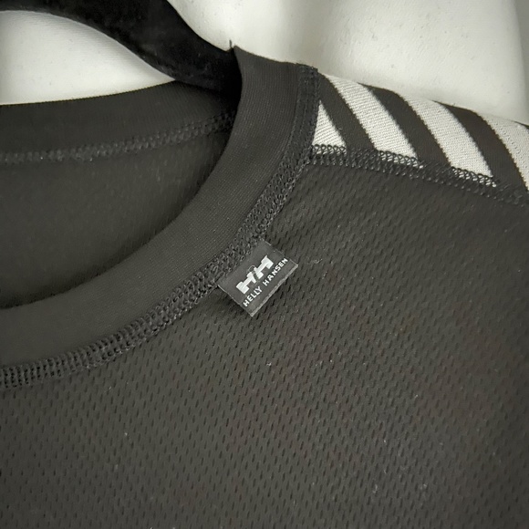 Helly Hansen Women's LIFA Active Stripe Crew Base Layer, Back + White, Large - Picture 3 of 8